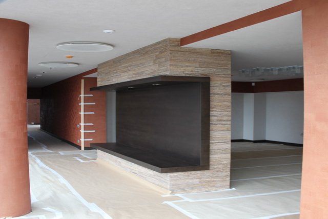 labstone's tweet image. Отделка стен помещения травертином