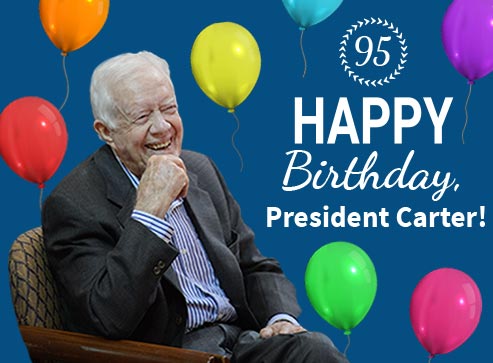 Jimmy Carter Presidential Library Happy 95th Birthday President Jimmy Carter May You Enjoy The Day And Celebrate Many More Baby Jimmy With His Mother Lillian Carterlibrary Collection Portrait Card From Cartercenter