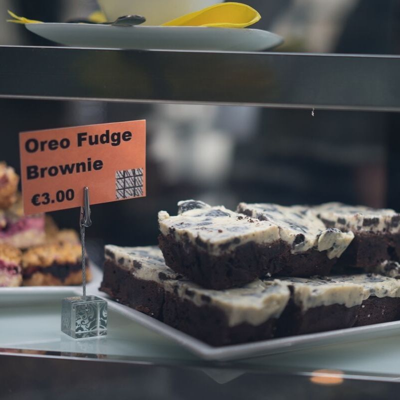THowth's tweet image. Our Oreo Fudge Brownies are another one of our latest additions to the menu. They say too much of a good thing is... wonderful! 🍰 #TheGrindHowth #Brownies