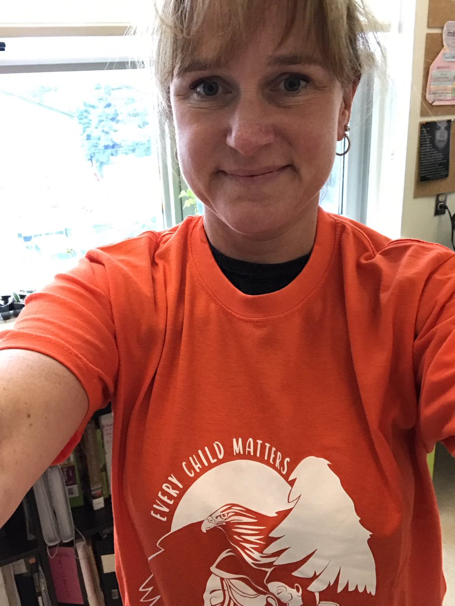 kaethe_i's tweet photo. @McHughEduCentre  students @YouvilleCentre participating in #OrangeShirtDay2019 activities to raise awareness about the realities of residential schools and their effects on Indigenous peoples. https://t.co/dl1h6zm5L2
