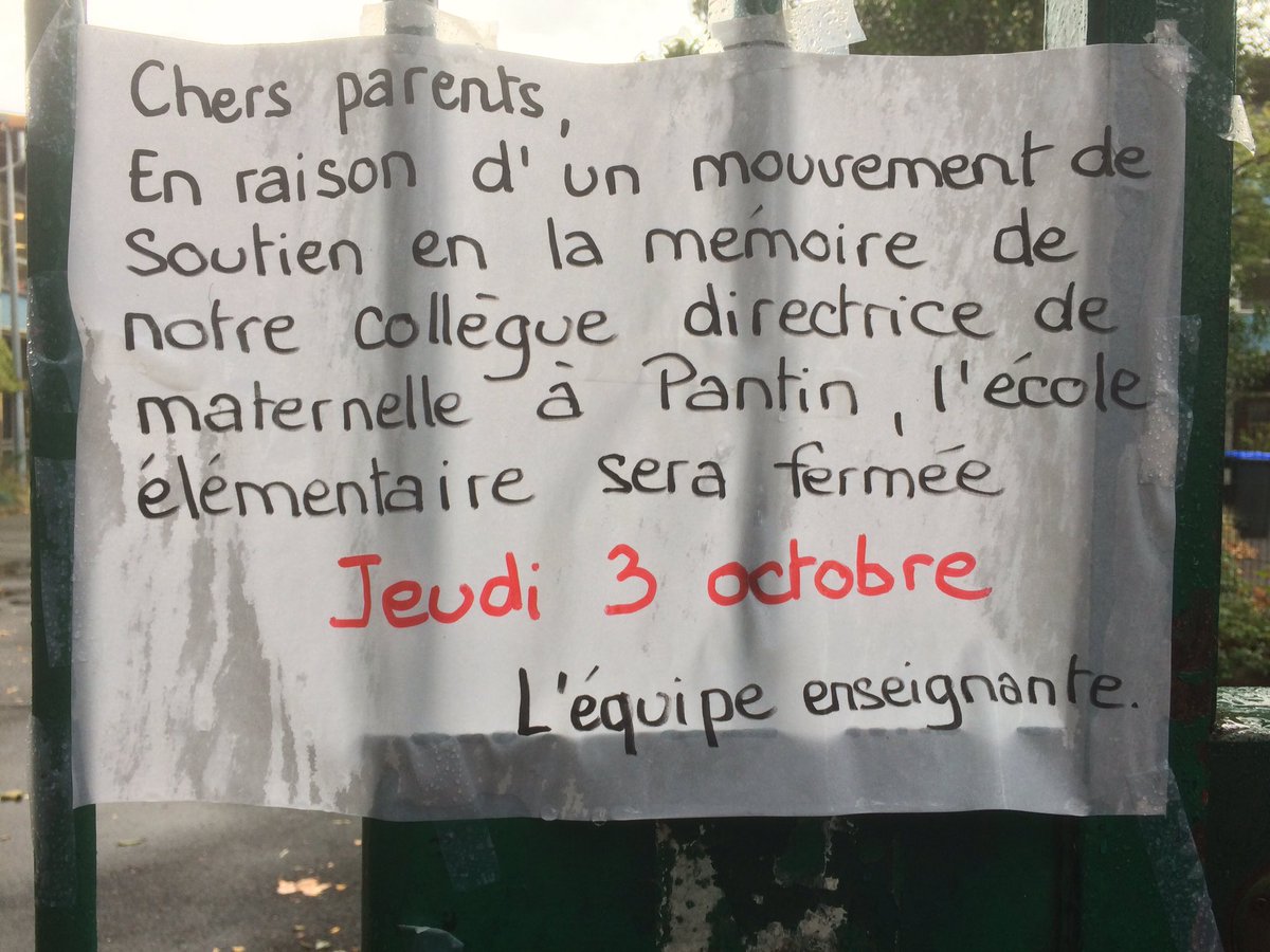 unaape's tweet photo. L’école élémentaire Carnot sera fermée jeudi 3 octobre https://t.co/RGIB0YZD8V