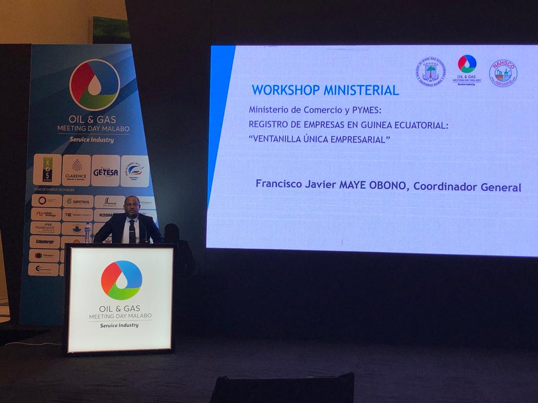 #OGMDM 
El Coordinador de la Ventanilla Única Don. Francisco Javier Maye Obono, presenta el deber del registro de empresas en Guinea Ecuatorial.<a href="/AngueSimeon/">Simeón Oyono Esono Angue</a> <a href="/OscarBerniko/">Oscar Berniko</a> <a href="/AhoraEg/">AHORAEG</a> <a href="/GabrielObiang/">Gabriel Mbaga Obiang Lima</a> <a href="/MEcuatorial/">Ministerio de  Exteriores de Guinea Ecuatorial</a> <a href="/GacetadeGuinea/">Gaceta de Guinea</a> <a href="/ecuatursl/">ecuatur</a> <a href="/hydro_EGmmh/">DIRECCIÓN GENERAL DE HIDROCARBUROS</a> <a href="/GuineaMarket/">GUINEAMarket</a>