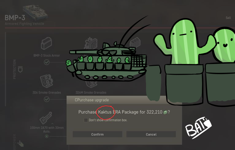 Kaktus  Explosive Reactive Armour - Fanart by Bat