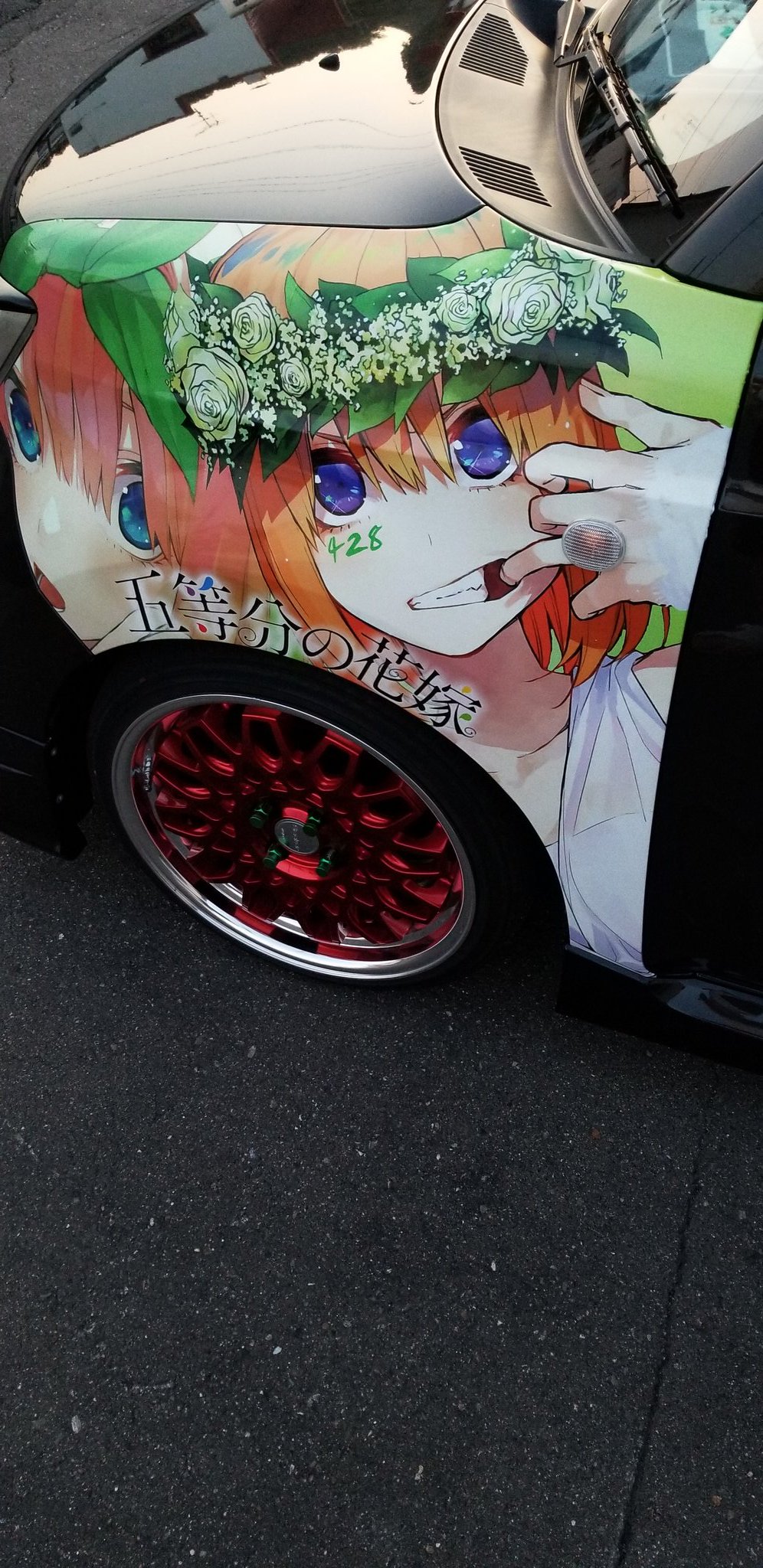 杉浦健太 念願のフェンダー痛車化です 五等分の花嫁 四葉仕様 デザイン 施工 自分 ステッカー制作 のらいも工房様 ご協力ありがとうございました 痛車 のらいも工房 五等分の花嫁 四葉 T Co 8fg858rolm Twitter