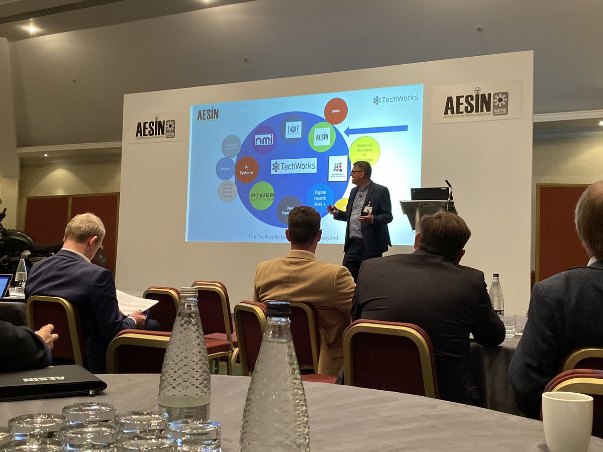 simonordish's tweet photo. Collaboration is one of the key takeaways so far from #AESIN19 The future of automotive electrification is ‘electrifying’ https://t.co/FzvqA89TeW