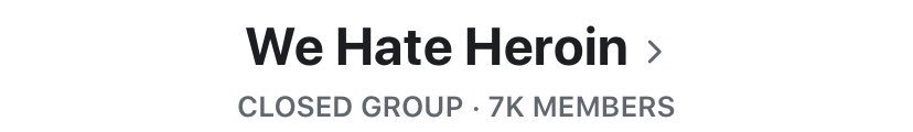 wehateheroin2's tweet image. We Hate Heroin Private Facebook Support group with over 7K members: 
facebook.com/groups/WeHateH…