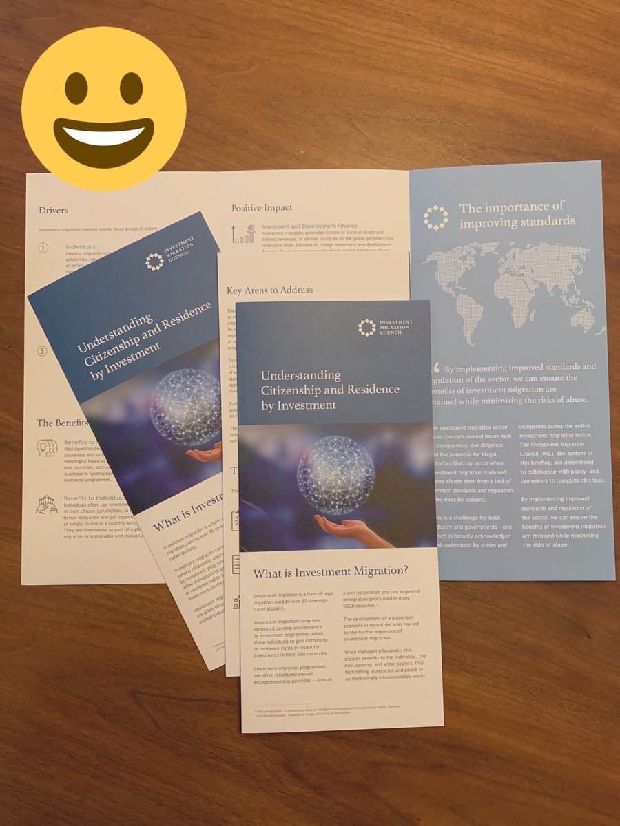 blecuyer's tweet image. New: ‘Understanding Citizenship &amp;amp; Residence by Investment’ pamphlet for policy makers is out today : bit.ly/2mDH9Ak #InvestmentMigration #KnowWhatYouNeedToKnow