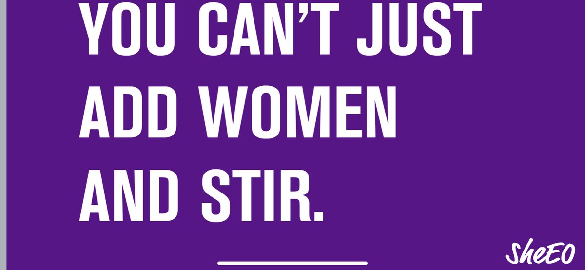 Just leaving this here. 

Almost all of our structures and systems are not working for us so why would we create a woman’s version of what’s not working? 

That’s all👇