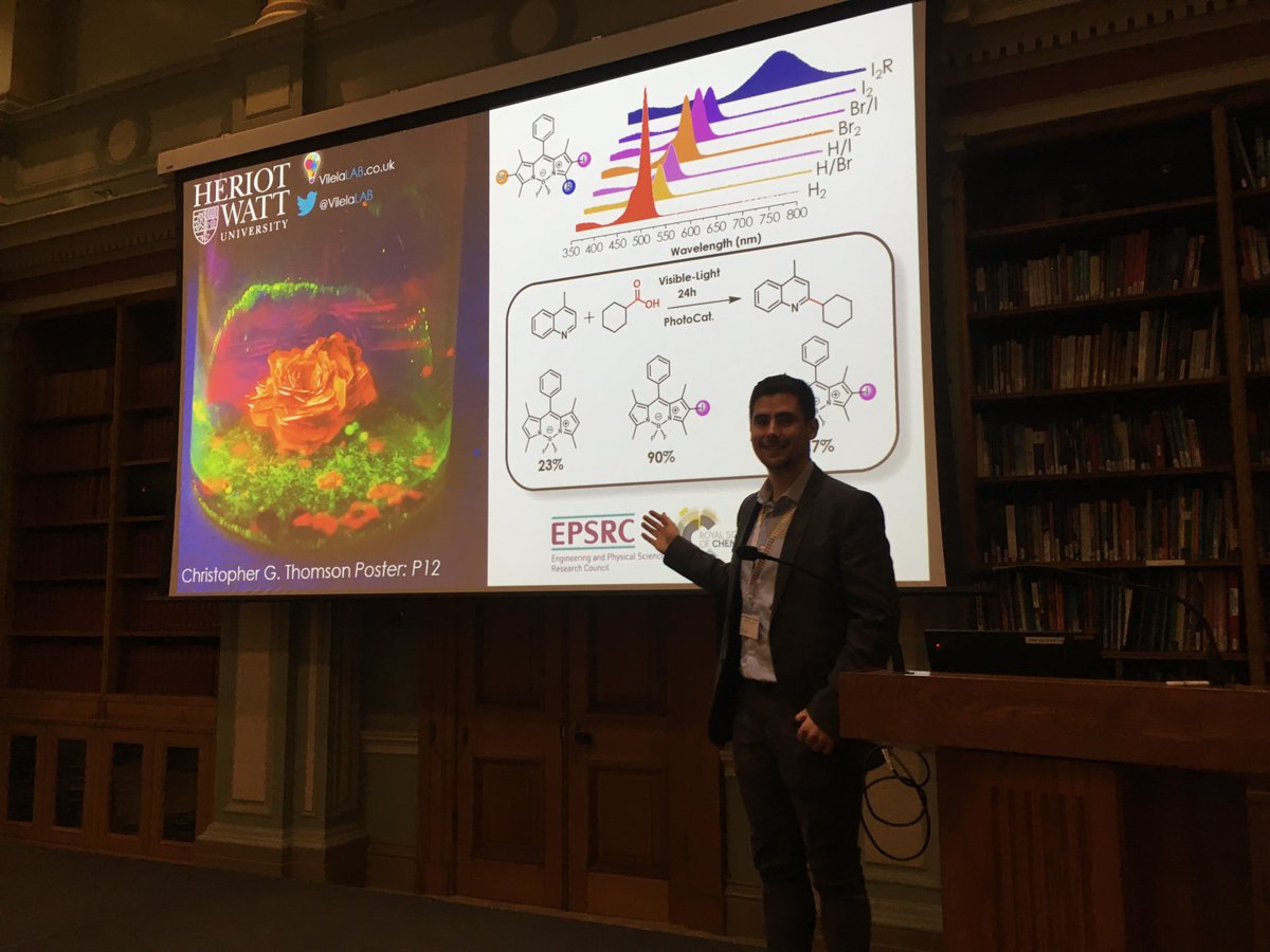 Congratulations to Chris Thomson on winning a poster prize at the Chemical Science Symposium on Functional Organic Materials. Great work Chris!