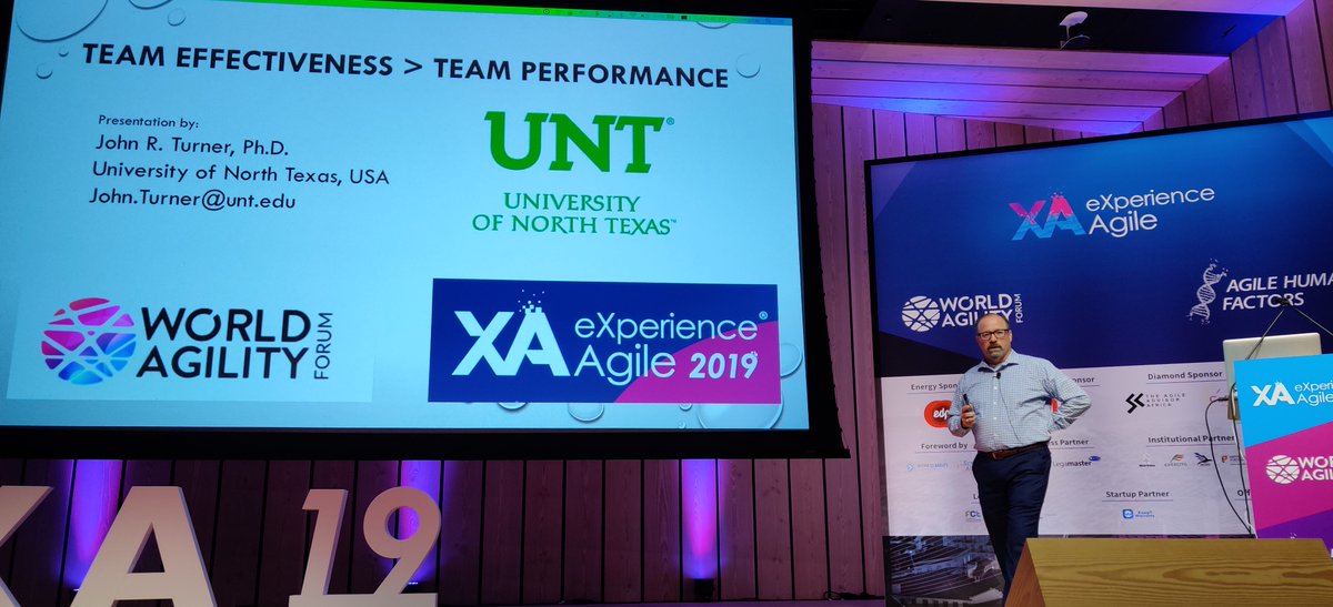 wouterla's tweet image. John Turner is now taking on the difference between team effectiveness and team performance #XA19 #experienceagile