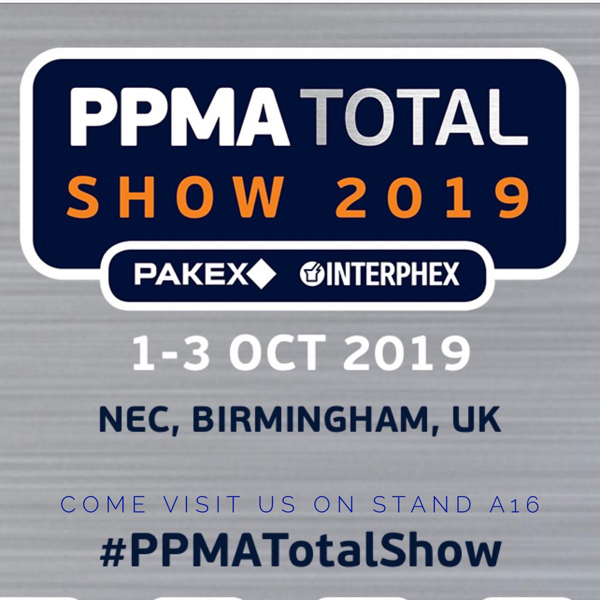 This week we are at the Leading UK Show for Processing &amp; Packaging Machinery Show - The PPMA Show 2019 at the NEC, Birmingham.

We are showing The BenchMAX Labelling Machine;our highly advanced &amp; high speed table-top Labelling Machine.

Come visit us on Stand A16!

#PPMATotalShow