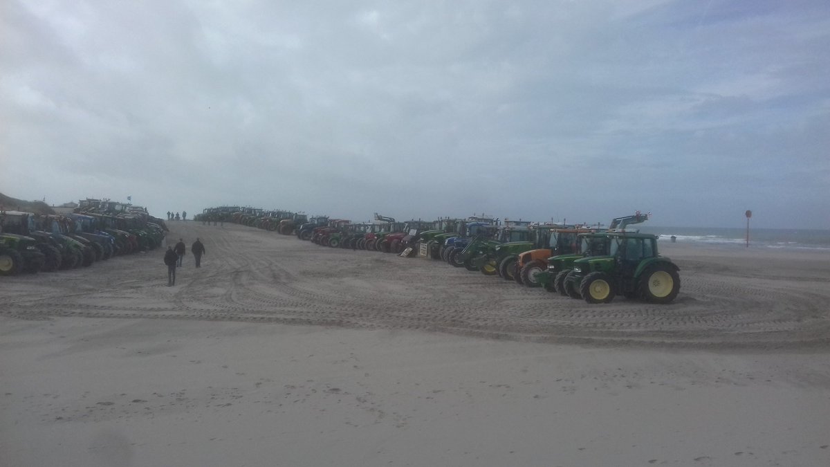 Ook op de Schollenpoplocatie zijn de boeren, een klein jaartje te vroeg, gearriveerd.