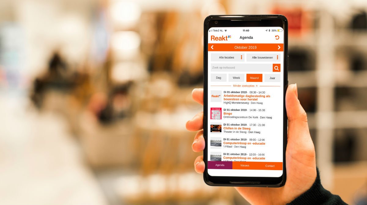 Nu beschikbaar: de Reakt App, gratis download in Apple Store en Google Play Store, geeft op eenvoudige wijze inzicht in alle activiteiten per locatie, datum en tijd die <a href="/ReaktPG/">Reakt</a> aanbiedt. reakt.nl/wie-we-zijn/ni…