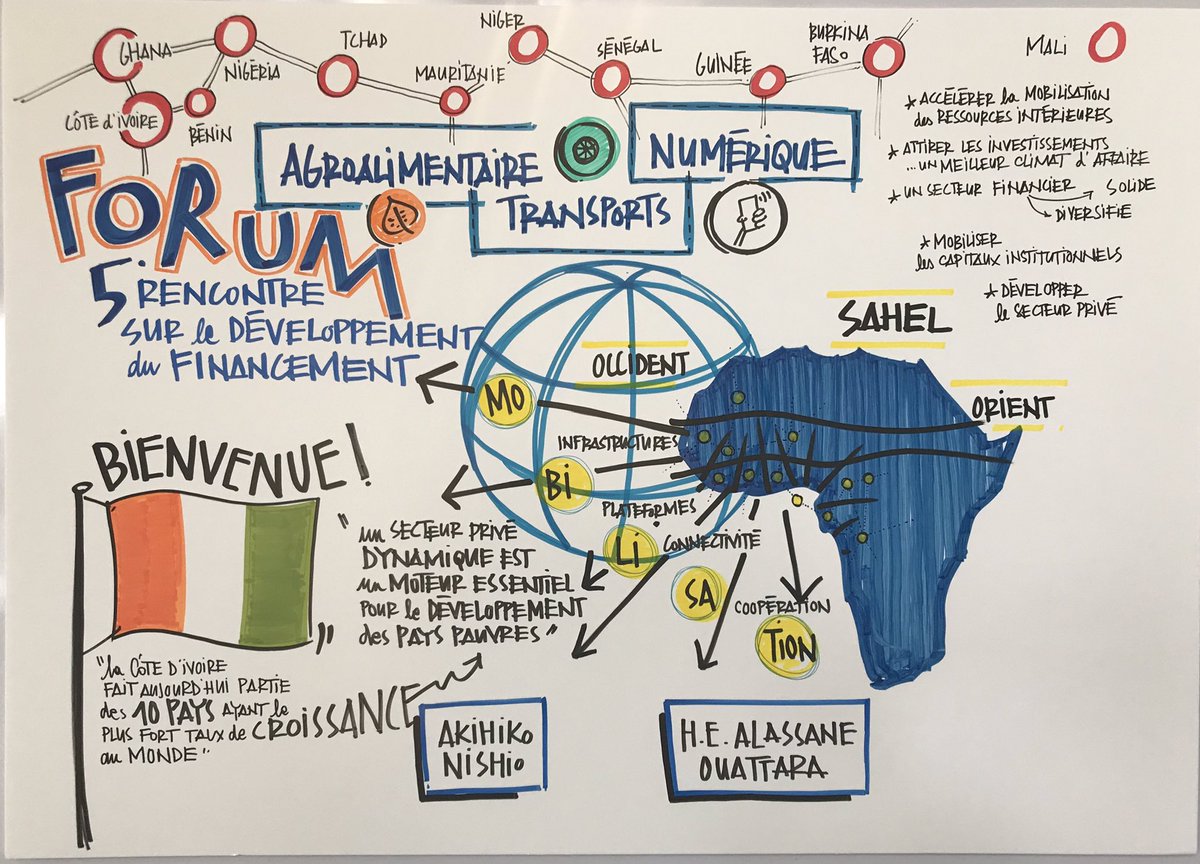 Financing development in African Agroindustry, transport and digital sectors top of the agenda at the development finance forum in #abidjan today #civ225 #DFFAFrica