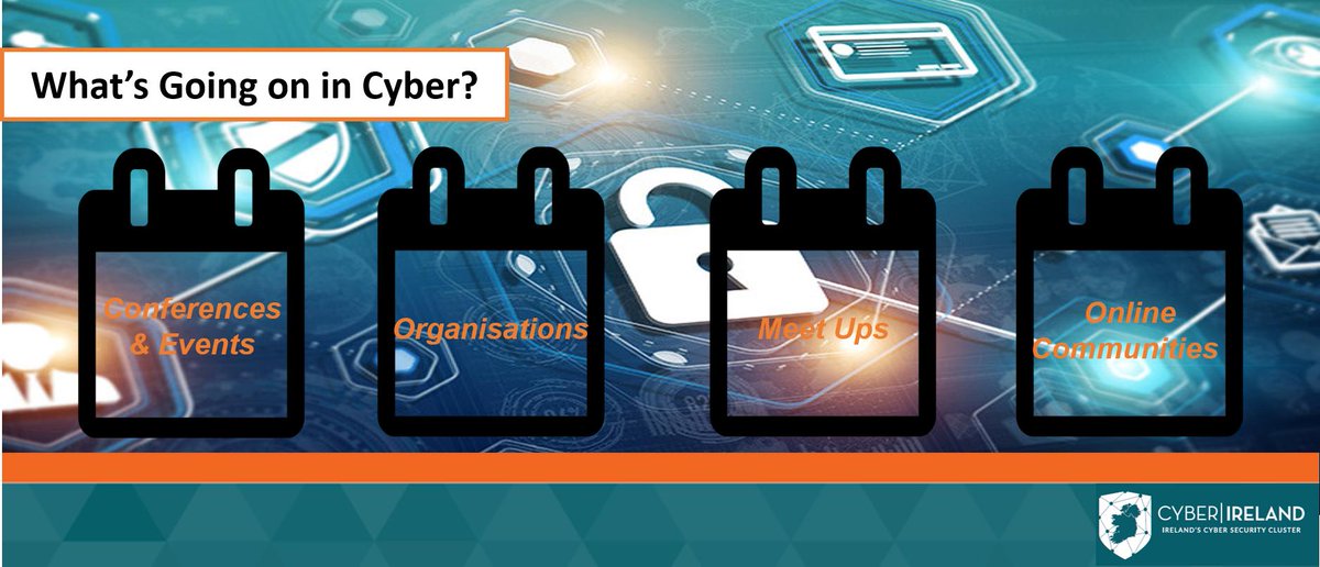 CyberIreland's tweet photo. This month is Cyber Security Month and we’re putting together a “What’s Going on in Cyber Security” brochure to promote all the Cyber Security Groups, Conferences, Events,and Online Communities across Ireland.
Want to be included in the brochure? Send us a DM! #CybersecurityMonth https://t.co/uShn5f0Ttn