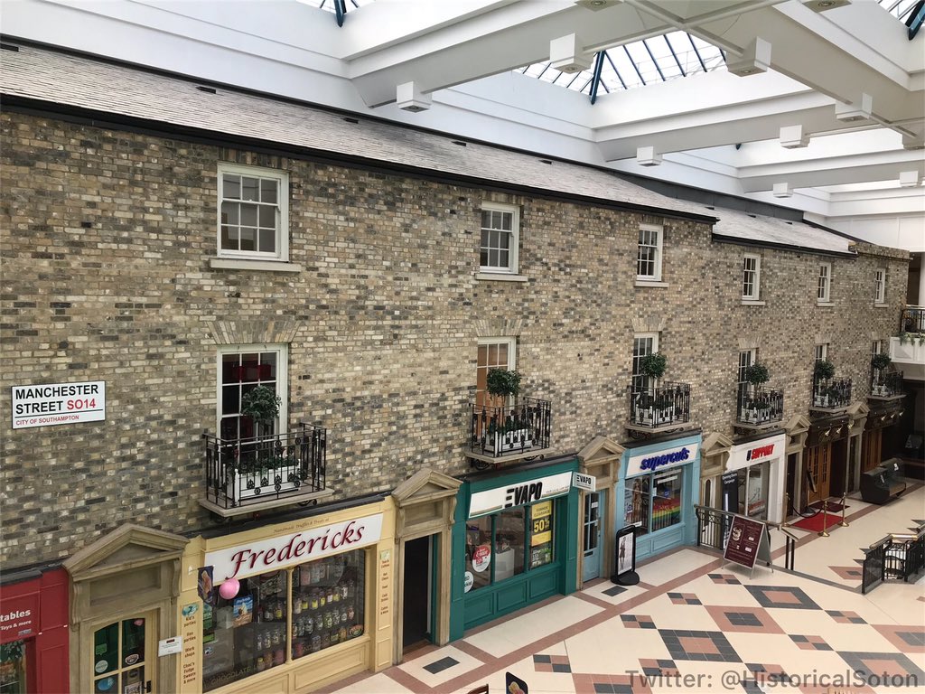Manchester Street was demolished to make way for the Marlands Shopping Centre, which opened in 1991.

They then built a replica of the front of Manchester Street as part of the shopping centre...