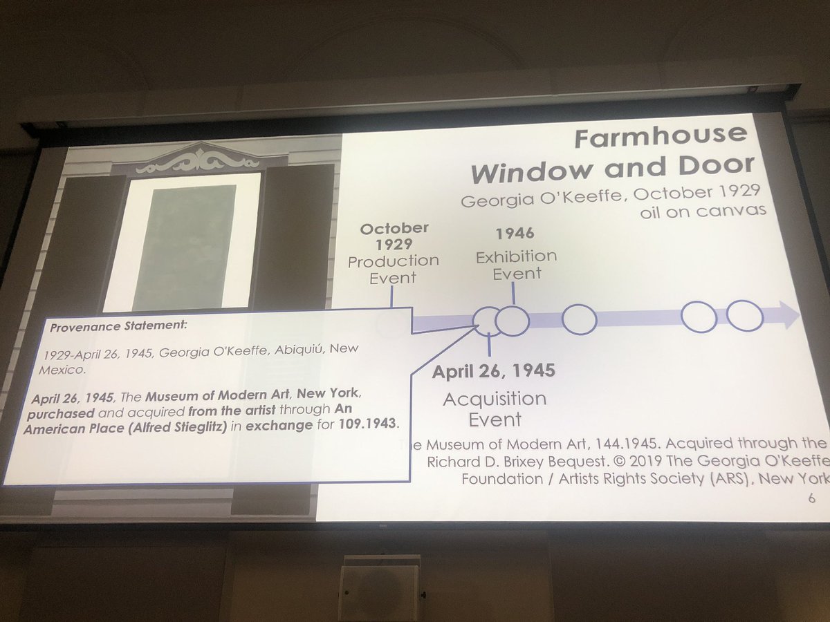 edgartdata's tweet image. @SamiNorling on #LinkedArt Georgia O’Keeffe showcase showing the data models for acquisition, depiction and #provenance