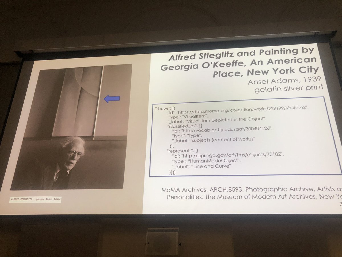 edgartdata's tweet image. @SamiNorling on #LinkedArt Georgia O’Keeffe showcase showing the data models for acquisition, depiction and #provenance