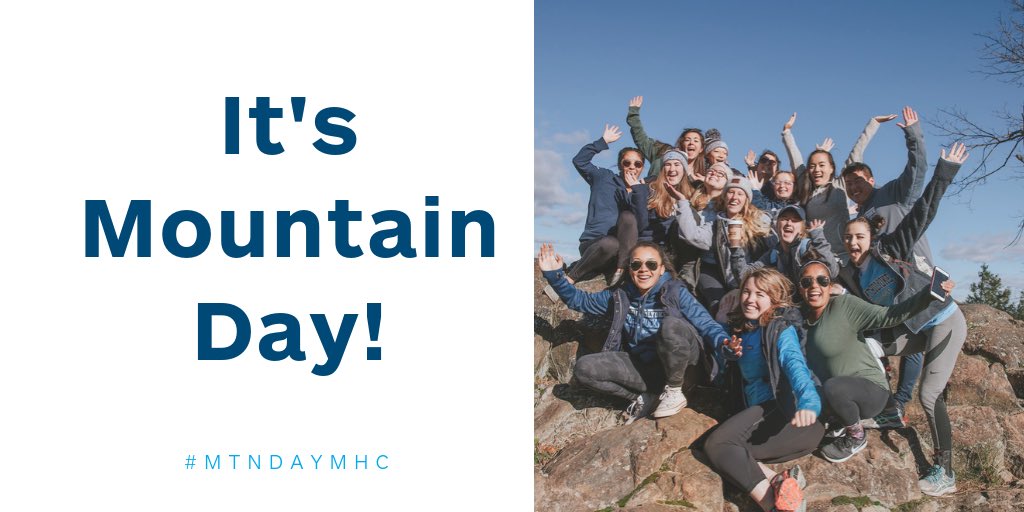 mtholyoke's tweet photo. Today is Mountain Day! 

Logistics &amp; FAQ: https://t.co/aDP3RZ3gH6

#MTNDAYMHC https://t.co/SLr6Em6wzt
