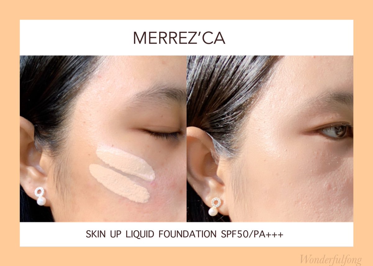Wonderfulfong's tweet photo. ใครที่ไม่ชอบทารองพื้นแบบหนักหน้า อยากให้ลองตัวนี้เลย Merrezca Skin up liquid foundation เนื้อสัมผัสนุ่มลื่นมากๆ เกลี่ยง่าย บางเบา สบายผิวสุด แต่ให้การปกปิดดี ใช้ได้ทุกวัน ไม่เป็นคราบ เราใช้ #LIGHTBEIGE หน้าผ่องเลย แทบไม่ต้องปัดไฮไลท์ แบบซอง59 บาท ไปลอง #ไว้รีวิวห้ามขายของโว้ยย https://t.co/FjNYsb4JrY