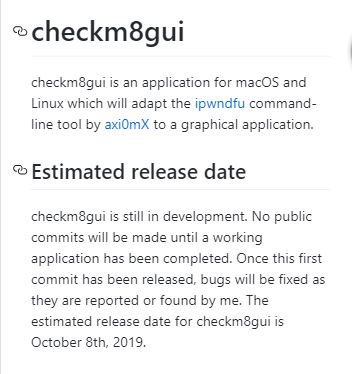 zJailbreakapp's tweet photo. 🔥🔥Hey, jailbreak lovers,

checkm8 jailbreak⚡️⚡️

ETA will release on 8th of October,2019😍❤️

Great job @axi0mX 💪

https://t.co/RtKaKL3cbg

#iOS12 #iOS124 #iOS13 #iOS131 #iOS #jailbreak #untethered #A5 #A11 https://t.co/rcK6leEdNc