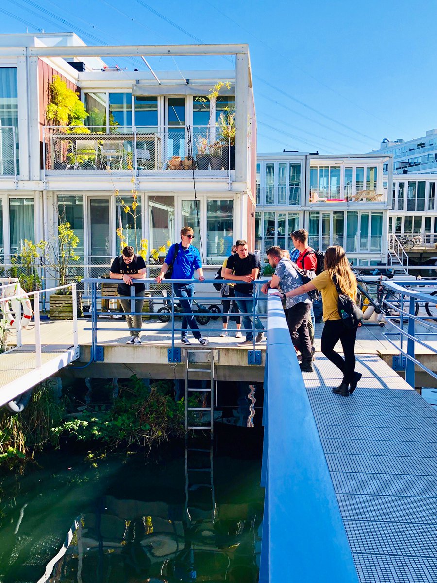 arlenstawasz's tweet photo. Here are a few photos of a very fun Saturday we all shared last week - exploring the neighborhoods of Borneo Sporenburg and IJburg on bicycles - both of these districts are incredible examples of how people can live with water #NETHERLANDSplanBAC @TheBACBoston #sunsetbeach party https://t.co/g9k0W3zO2d