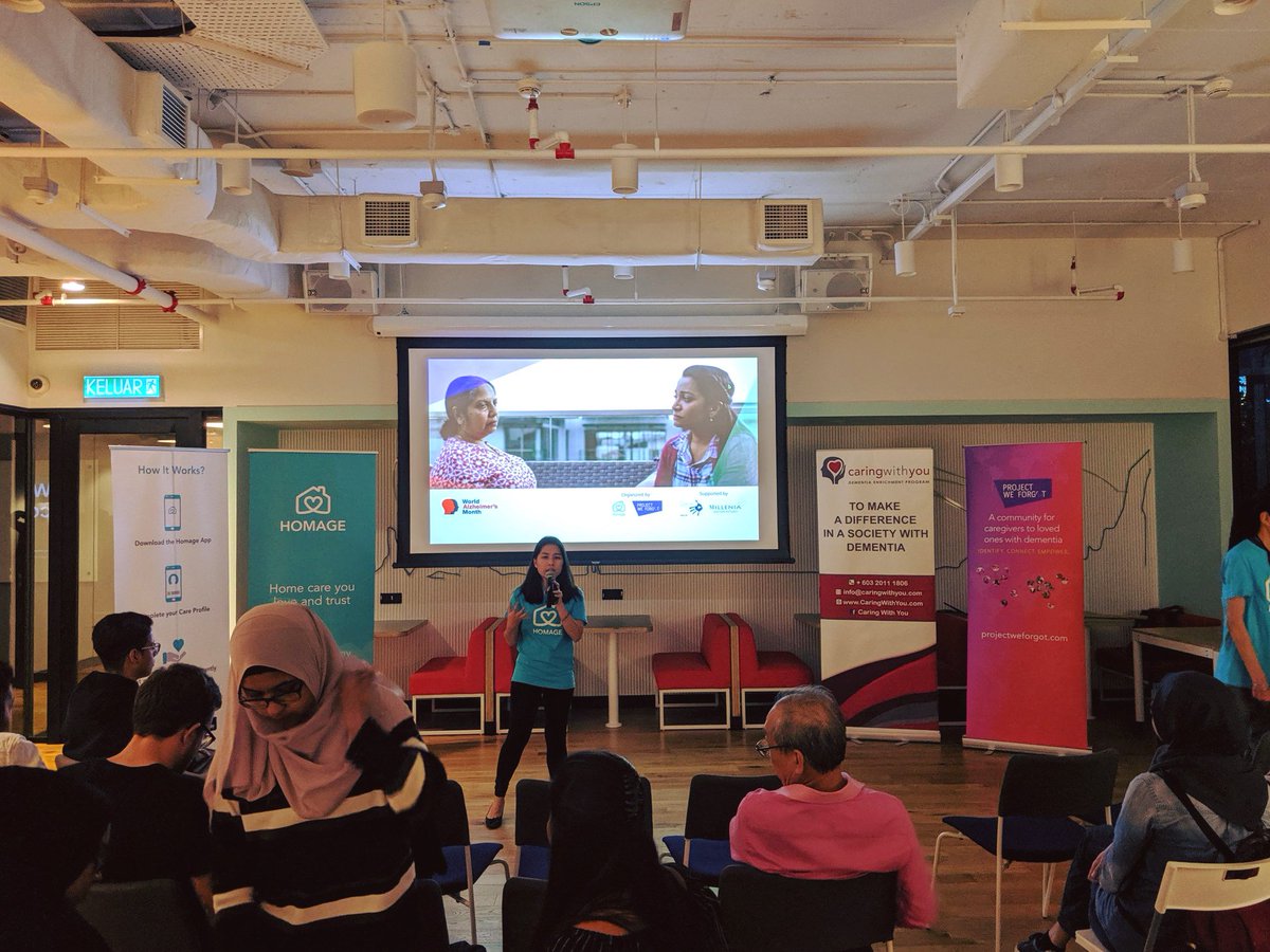 projectweforgot's tweet photo. Thanks to everyone who joined us at our #WorldAlzMonth Film Event! We had a wonderful time connecting with the community. The panel dialogue highlighted the rising prevalence of dementia in #Malaysia and its impact on caregivers. #LetsTalkAboutDementia @homagecare @HeartsRotary https://t.co/IM0uvkDPWI