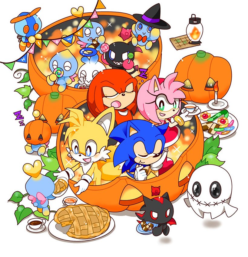 ソニックチャンネル を更新し10月のファンアート 「ハロウィン」を公開