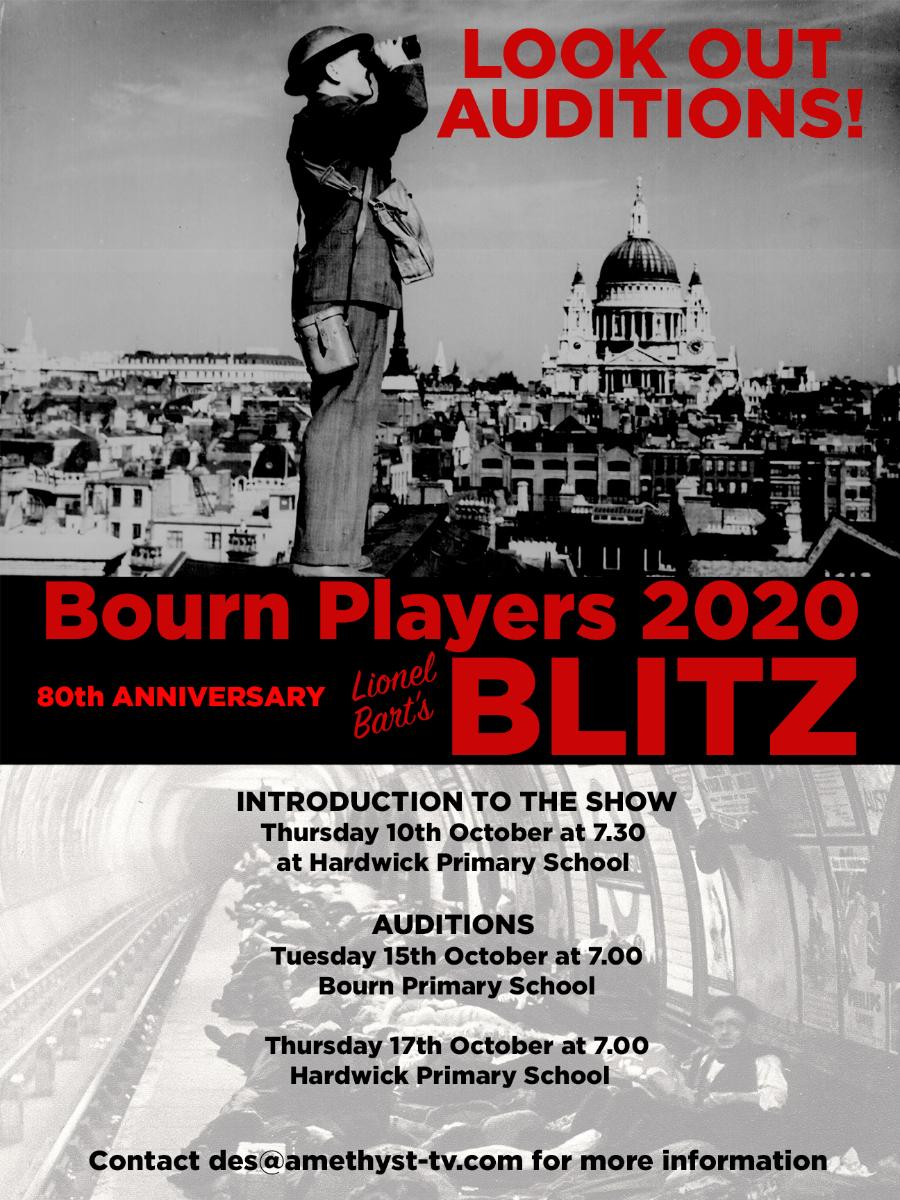 BournPlayers's tweet photo. Bourn Players 2020 - Blitz! Auditions - https://t.co/9HAhJ0NRoo https://t.co/crAKUcDT2x