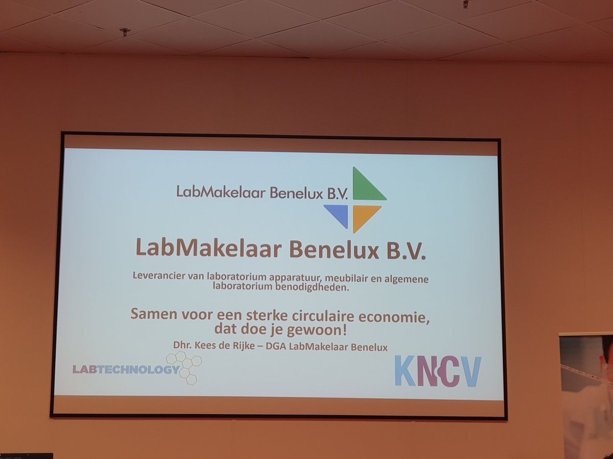 LabMakelaar's tweet image. Presentatie circulaire economie ism #kncv tijdens #labtechnology in Utrecht. #circulaireeconomie #laboratorium #labmakelaar