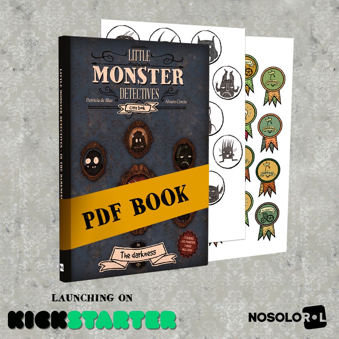 NosolorolWorld's tweet photo. Kickstarter Pledge levels - Cyber Detective [10€] 

Little Monster Detectives (PDF): the full-color corebook, stickers, and monster tokens to print at home (PDF).
https://t.co/vQ27CZCxoz

#nosolorol_world #kickstarter #littlemonsterdetectives #cyberdetective
 #firstkickstarter https://t.co/3Eq57XZFdR