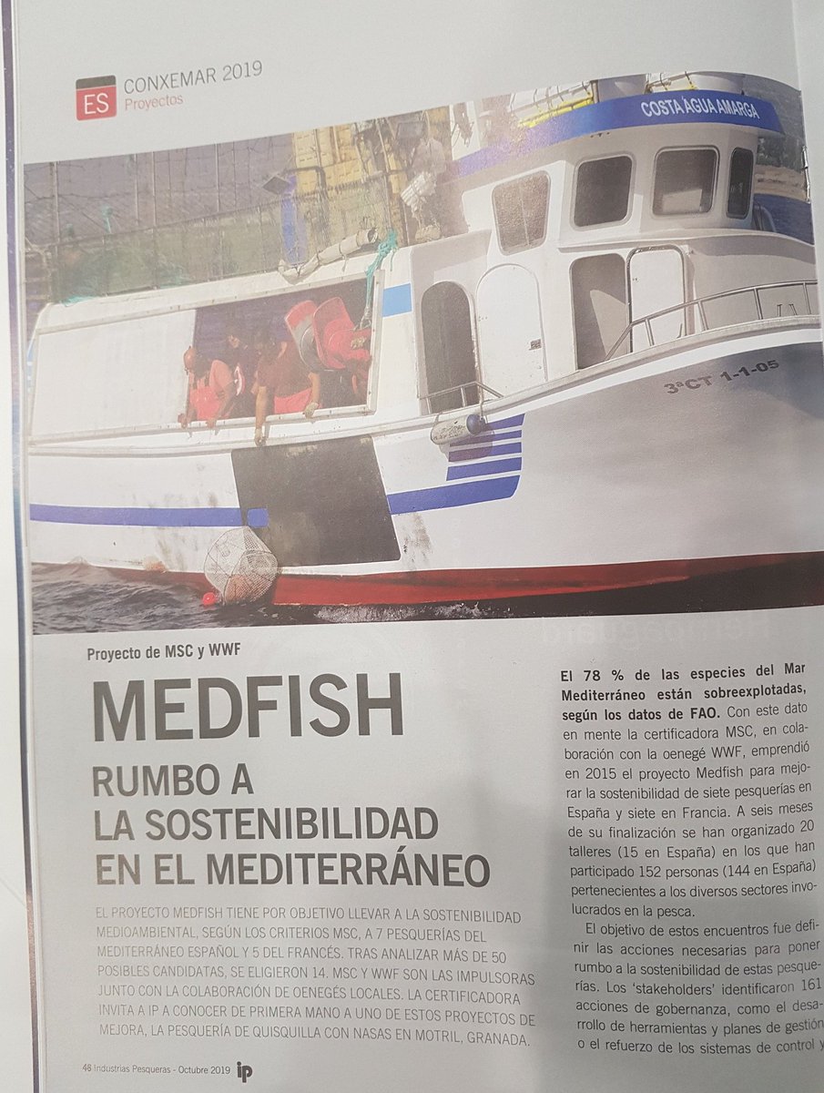 laurarzugasti's tweet image. Gracias a @IPesqueras por haceros eco del proyecto #Medfish y del trabajo de nuestro compañero @julioagujetas en el especial #Conxemar