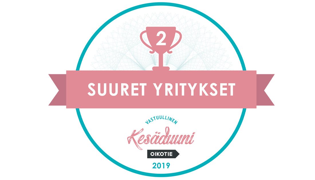 varma_tweet's tweet photo. Kiitos kesätyöntekijät!🌞Varma sijoittui toiseksi Vastuullisin kesäduuni -kilpailun suurten sarjassa! Lue lisää: https://t.co/KfwFcYmBEr #VKD19 #finanssialalle #työelämä https://t.co/8X2fOmegCH