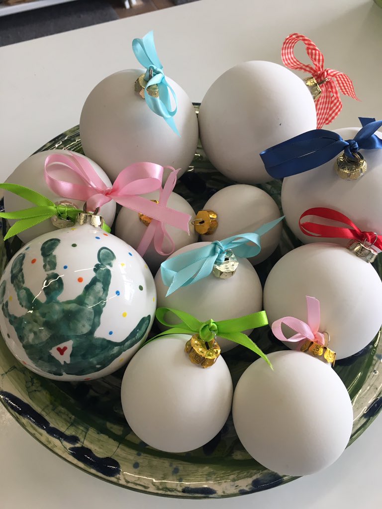 Baubles are back! Reserve yours now to avoid disappointment #paintyourown #crepottery