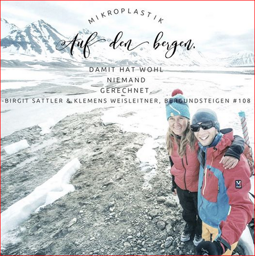 Kweisleitner's tweet photo. We wrote an article about microplastics and trash on glaciers covering polar and alpine regions.
published in the #Bergundsteigen magazine by the Austrian Mountain Club @oeav
#UnsereAlpen #Science #scicomm #phdlife #BirgitSattler #outreach #uniinnsbruck #inTirol https://t.co/OoIoAk3IZJ