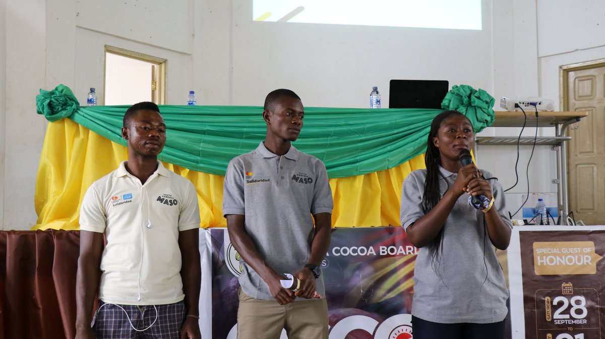 As part of the #cocoaday celebration, some of our <a href="/masoghana/">Masoghana</a>  participants were invited to share their stories at the Youth Forum session which took place in the Sunyani Technical University yesterday. Join us for #changethatmatters <a href="/ghcocobod/">Ghana Cocoa Board</a> <a href="/Aflatoun/">Aflatoun International</a> <a href="/senaagbodjah/">sena agbodjah</a>