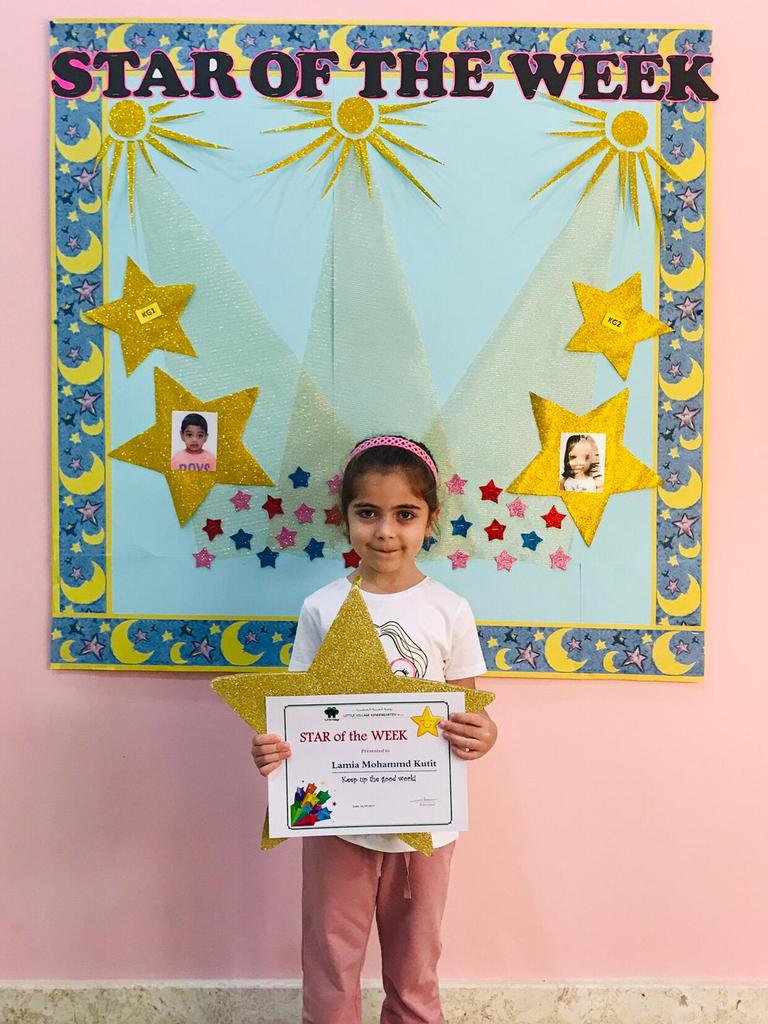 LittleVillageQA's tweet photo. Our stars 🌟 of last week are:  Abdullah Ahmed - kg1
 Lamiya Kotait- kg2
Well done 😍👏🏻👏🏻 https://t.co/o7Tjoe2e74