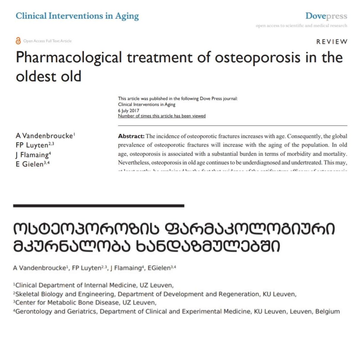 #GAEM translated another very important article dedicated to safety and efficacy of #antiosteoporotic drugs in the #elderly population.
#frailty #fracture #osteoporoticfracture #bisphosphonates #denosumab #fractureprevention