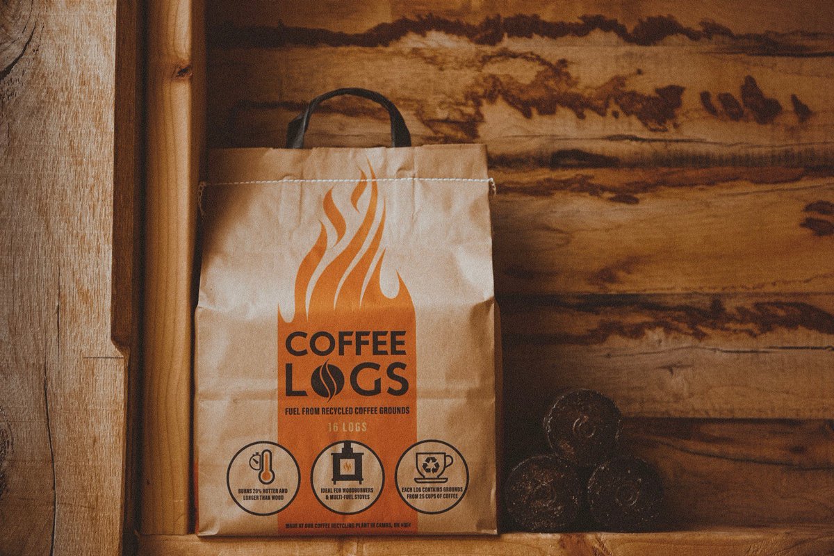Happy International Coffee Day!
These coffee logs are a fantastic idea. <a href="/biobean/">bio-bean®</a> create these from some of the '500,000 tonnes of waste coffee grounds' we create in the UK each year.
#InternationalCoffeeDay #sustainability #woodburner #stove