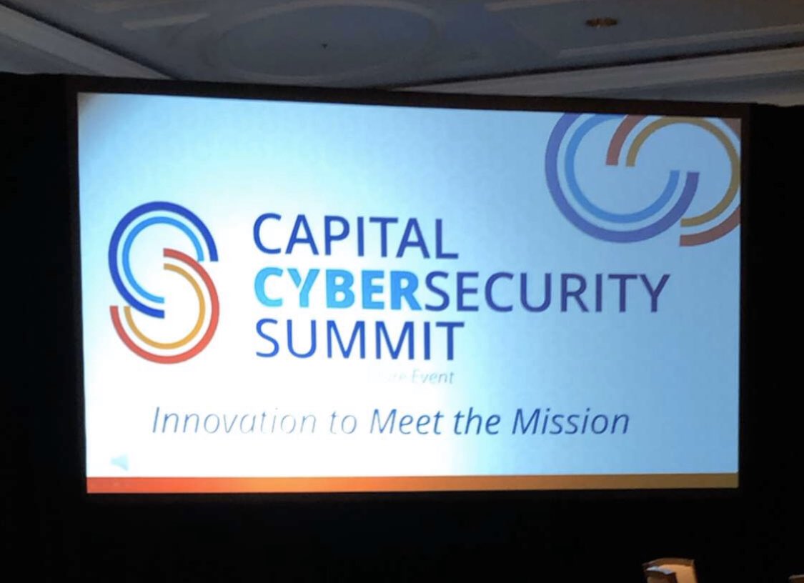 MalJWalk's tweet photo. Kicking off #CybersecurityMonth by learning about the state of cybersecurity on both a federal and commercial level and meet some of those individuals, companies, and organizations leading the charge right here in Northern VA at the @NoVaTechCouncil #capitalcyber summit. https://t.co/LUsp7k4NLk