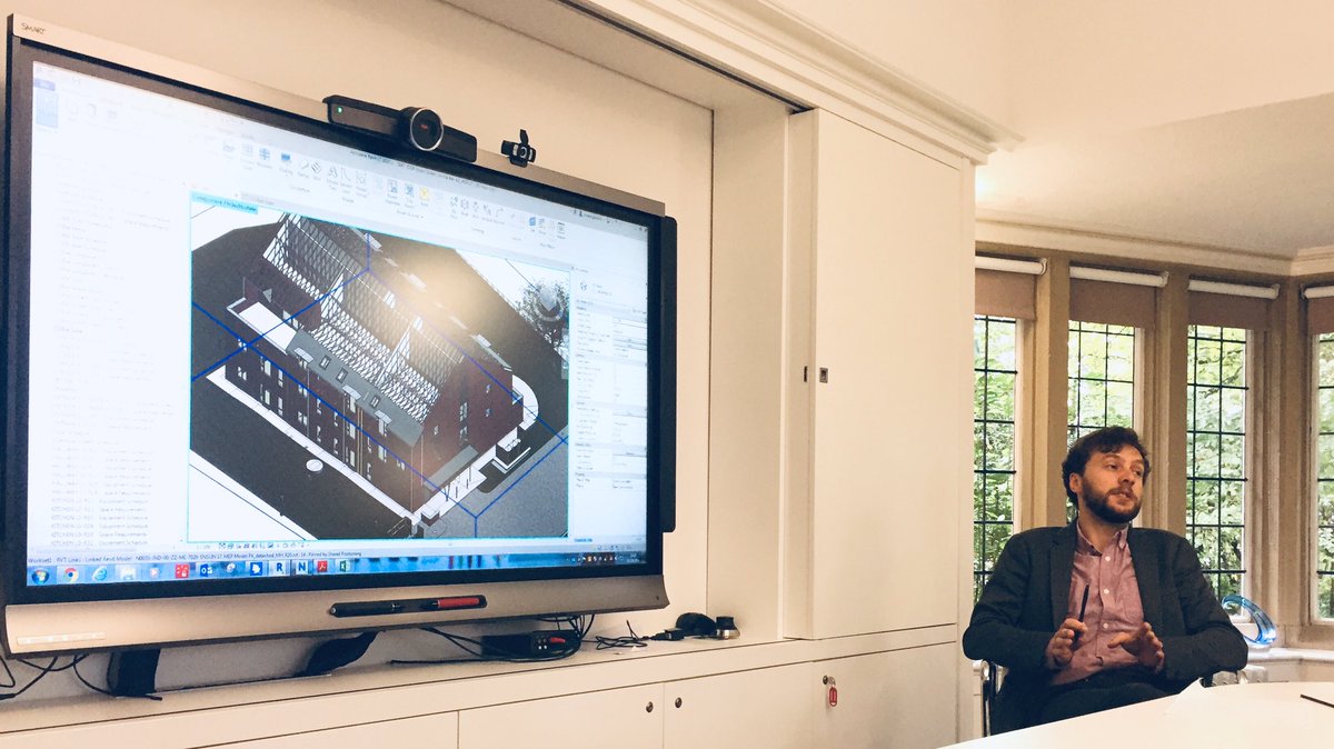 JDDKarchitects's tweet image. Lunchtime presentation from our Olie Hopwood on #COBie Data being developed for our latest #BIMlevel2 project.