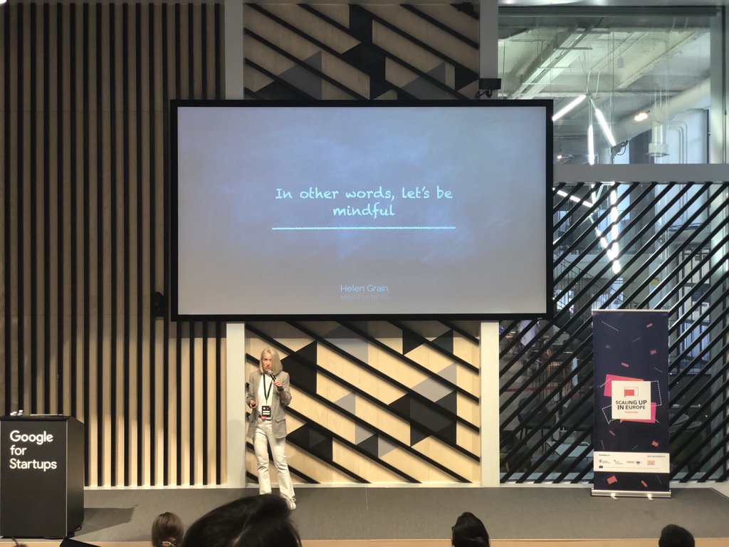 suda's tweet image. Unexpected Mindfulness with Helen Grain at the #scalingmasterclass 🧘🏻‍♀️