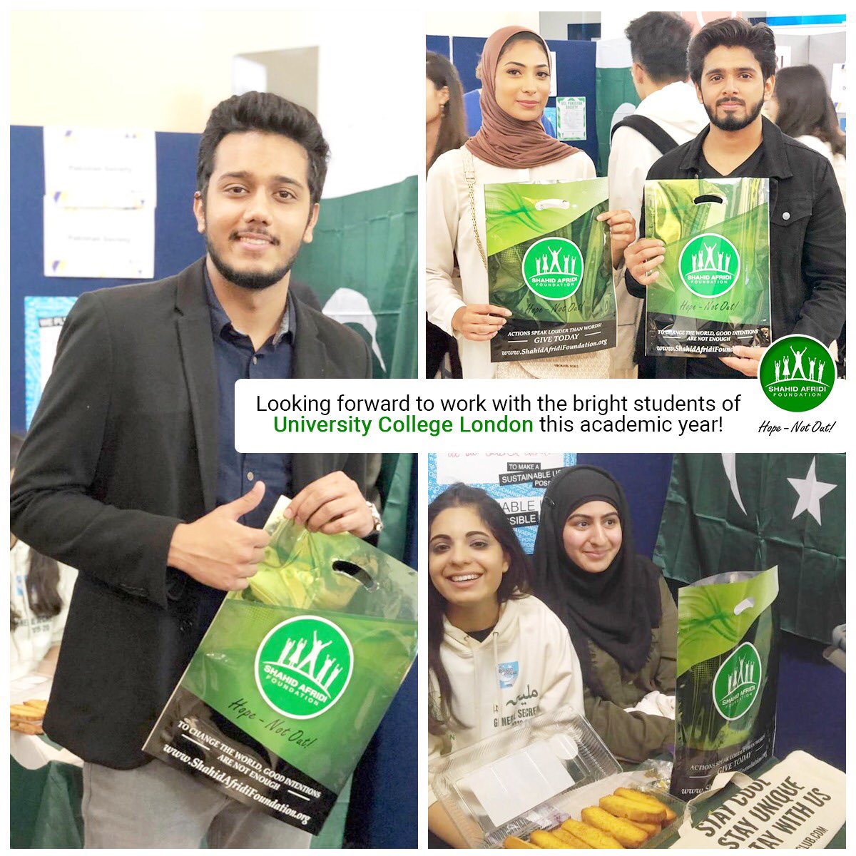 Glad to have <a href="/uclupaksoc/">UCL Pakistan Society</a> onboard again this year towards achieving our goals via our Student Engagement programmes #HopeNotOut #UniteAndProvide
