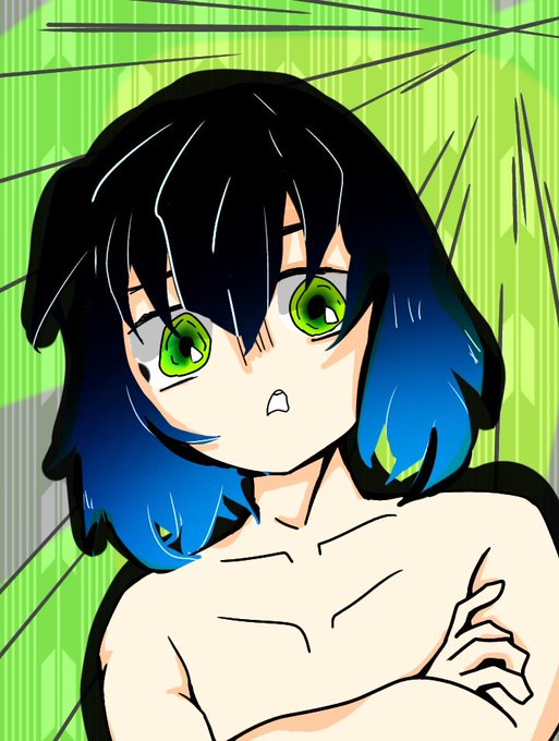 みぜるち❣️さんがTwitterに投稿した嘴平伊之助(鬼滅の刃)のイラスト。