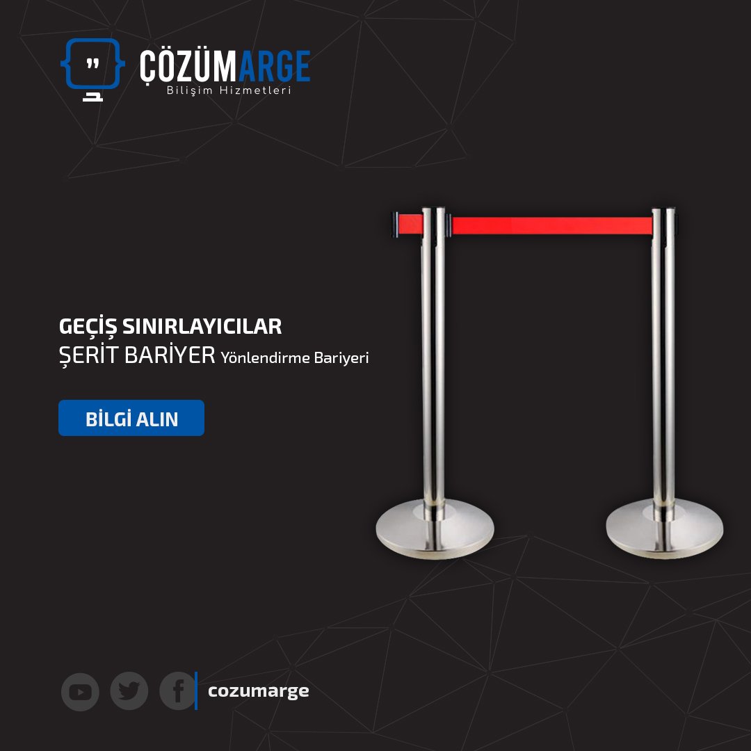 ŞERİT YÖNLENDİRME BARİYERİ

Detaylı bilgi için ;
cozumarge.com.tr

#donanim #turnike #yuztanima #kartokuyucu #parmakizi #access #personel #kilit #buton #alarm #dedektor #otopark #bariyer #plaka #ogs #hgs #mobil #yazilim #plakatanima #mobilotopark #biletliotopark