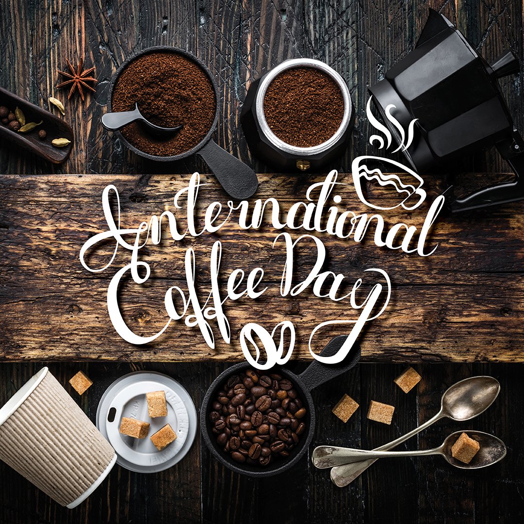 Today is #InternationalCoffeeDay! Whether you’re a cappuccino enthusiast, a latte lover or a flat white fan, come &amp; have a coffee with us to celebrate the occasion.