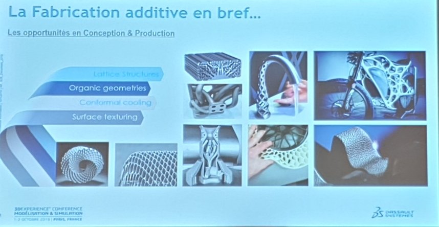 AnneFreund's tweet image. La fabrication additive permet d&apos;optimiser une pièce, de la rendre plus adhérente par l&apos;ajout d&apos;une texture par ex, sous réserve que la conception et la simulation prennent en compte les contraintes du procédé. A. Khamnouthay montre la valeur de GDE de @3DSCATIA au #ModSim19