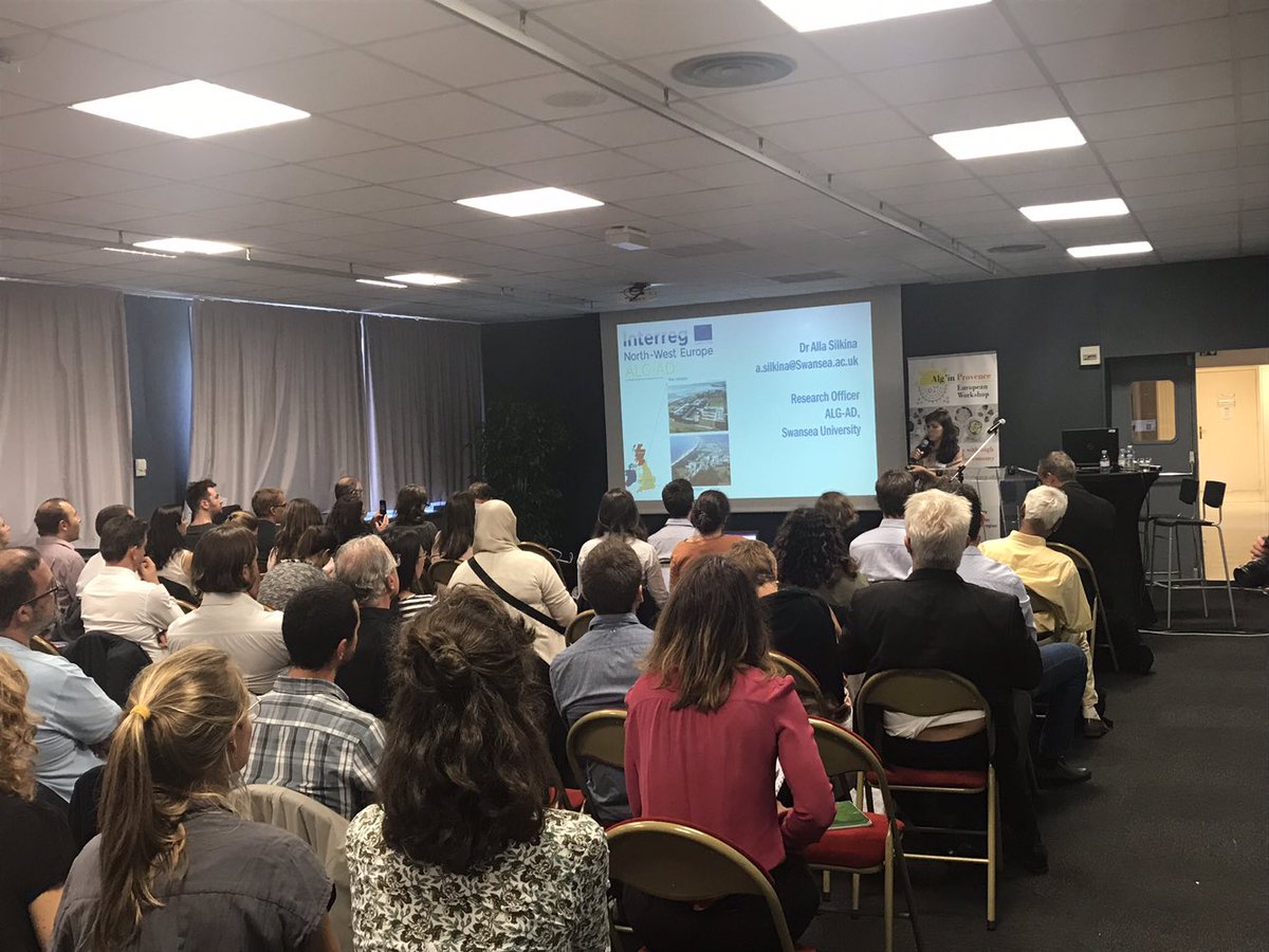 AllaSilkina1's tweet image. In the Alg’in Provence @ABACUS_BBI European workshop, I presented @ALGADProject results related NRD treatment and algal growth in 5,000L vertical reactor located at Langage-AD. #algae, #ADtechnology, #remediation,#biomassproduction, #ADwaste