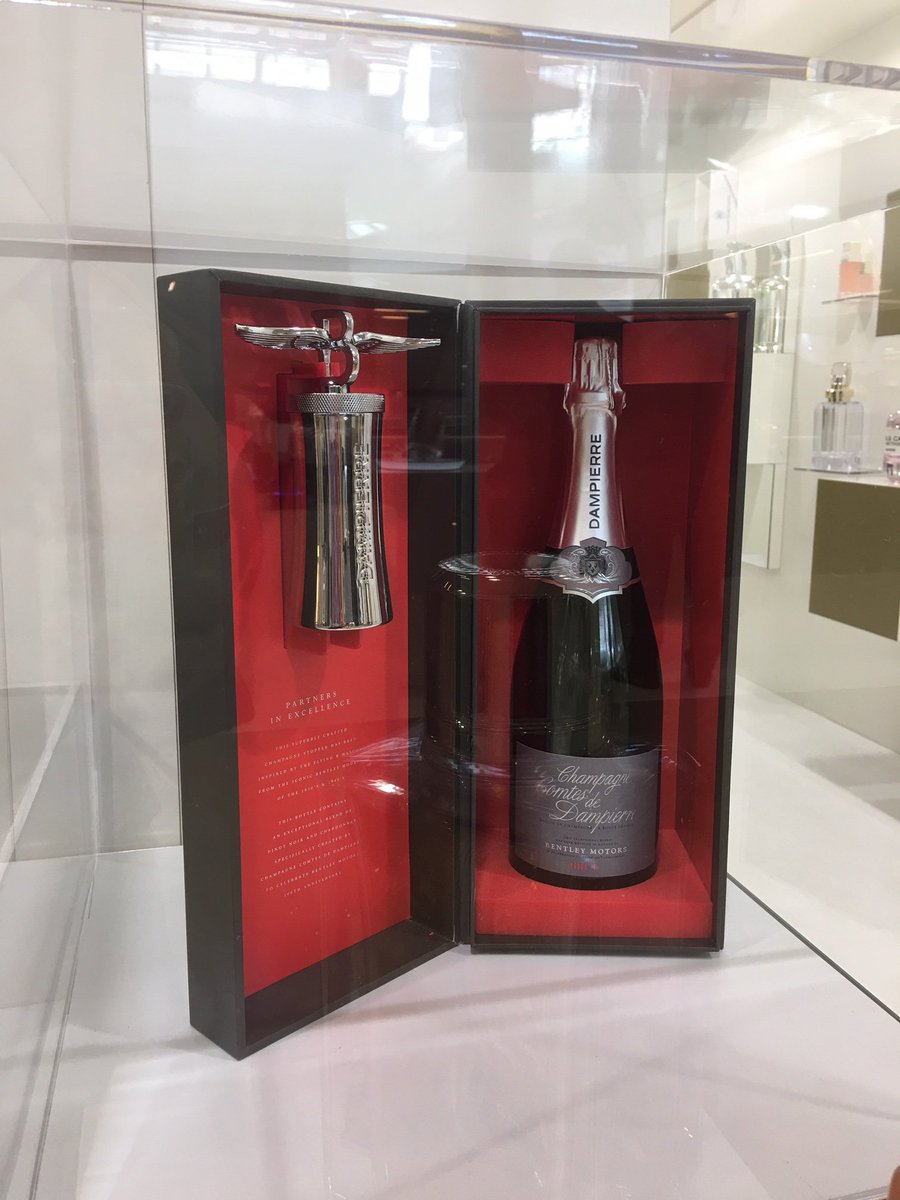 Our design on display at #LuxePackMonaco for the limited edition Dampierre Champagne x <a href="/BentleyMotors/">Bentley Motors</a> bottle for Bentley Motors' 100 year anniversary!