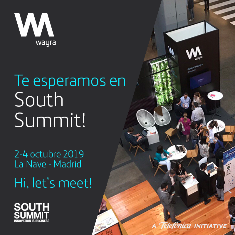 martinjofre74's tweet photo. 💡 #España #Madrid ¡Comienza South Summit y un año más #Wayra estará presente! Del 2 al 4 de octubre puedes visitarnos en nuestro stand y conocer más sobre nosotros y las #WayraStartups 👉 Más info: https://t.co/YuCXg2w7M1 #SouthSummit19 #WeAreWayra https://t.co/PACqGxh91D